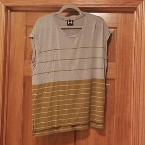 Cute striped short sleeve tee